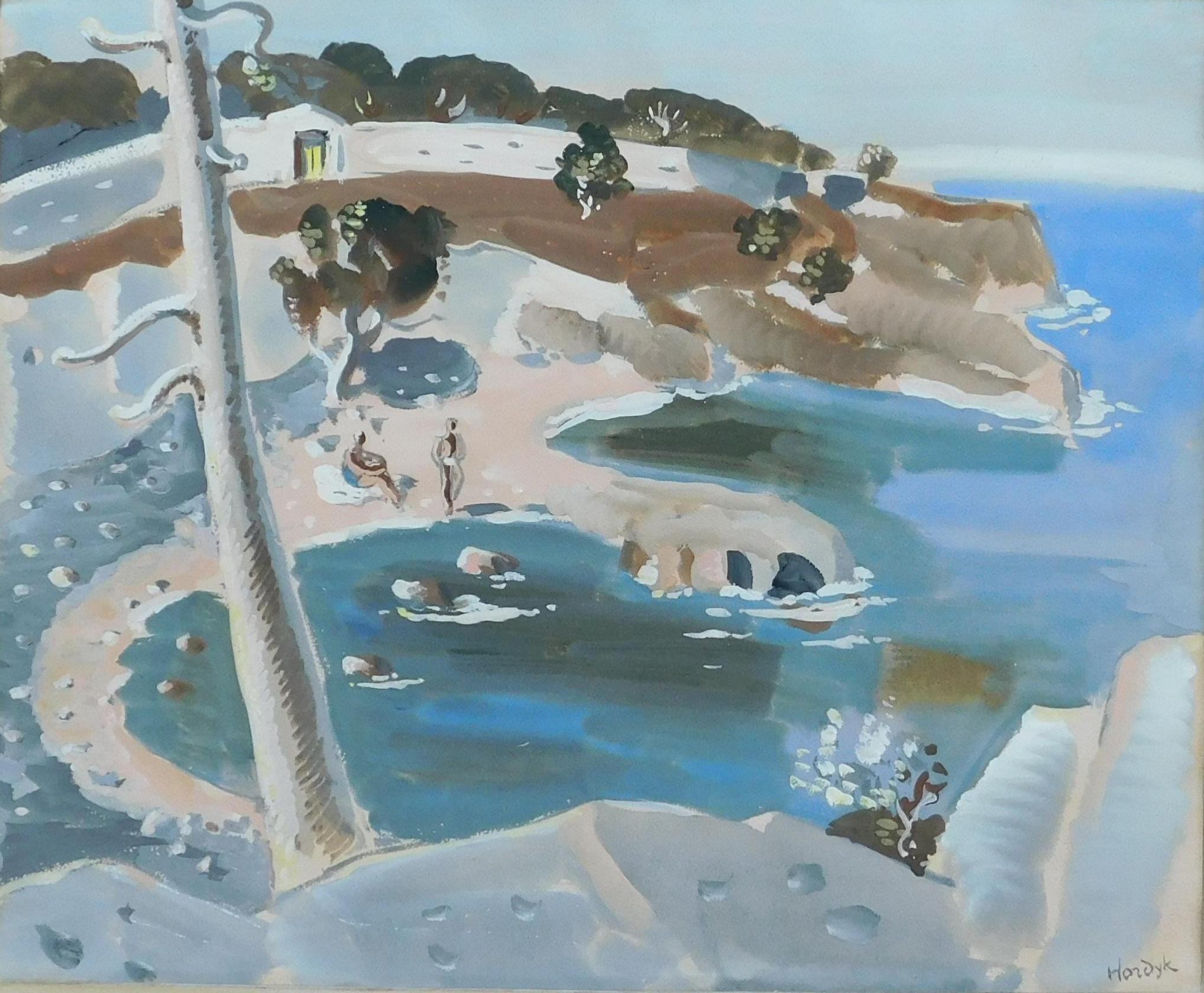 Gerard Hordyk Aquarelle - Baigneuses en vente 3