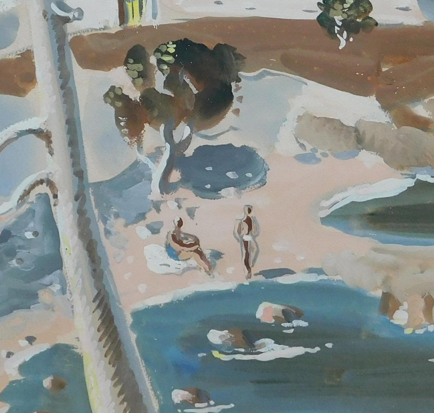 Gerard Hordyk Aquarelle - Baigneuses en vente 4