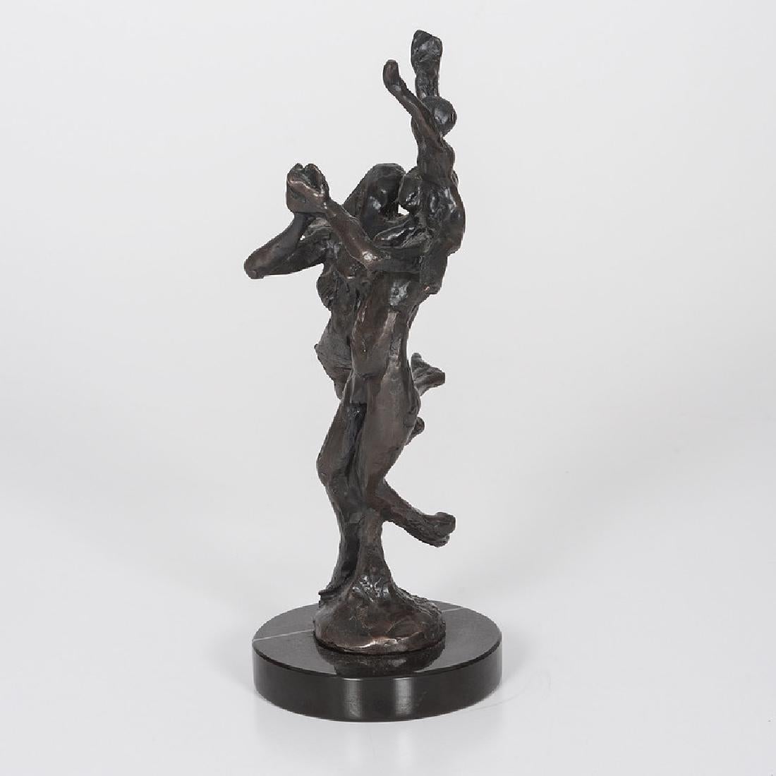 Moderne Bronzeskulptur aus Bronze, Familie, Tanz, Französisch-deutsche Künstler Gerard Koch im Angebot 4