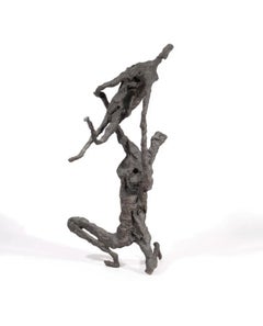 Large Bronze Modernist Sculpture Acrobats 1/3 French German Artist Gerard Koch