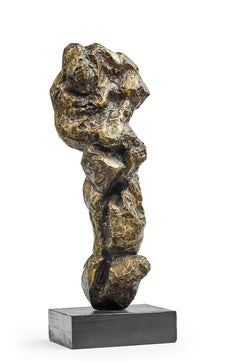 Gérard Koch, "Personnage Tourmenté" Gilt Patina Bronze Figure, 1969