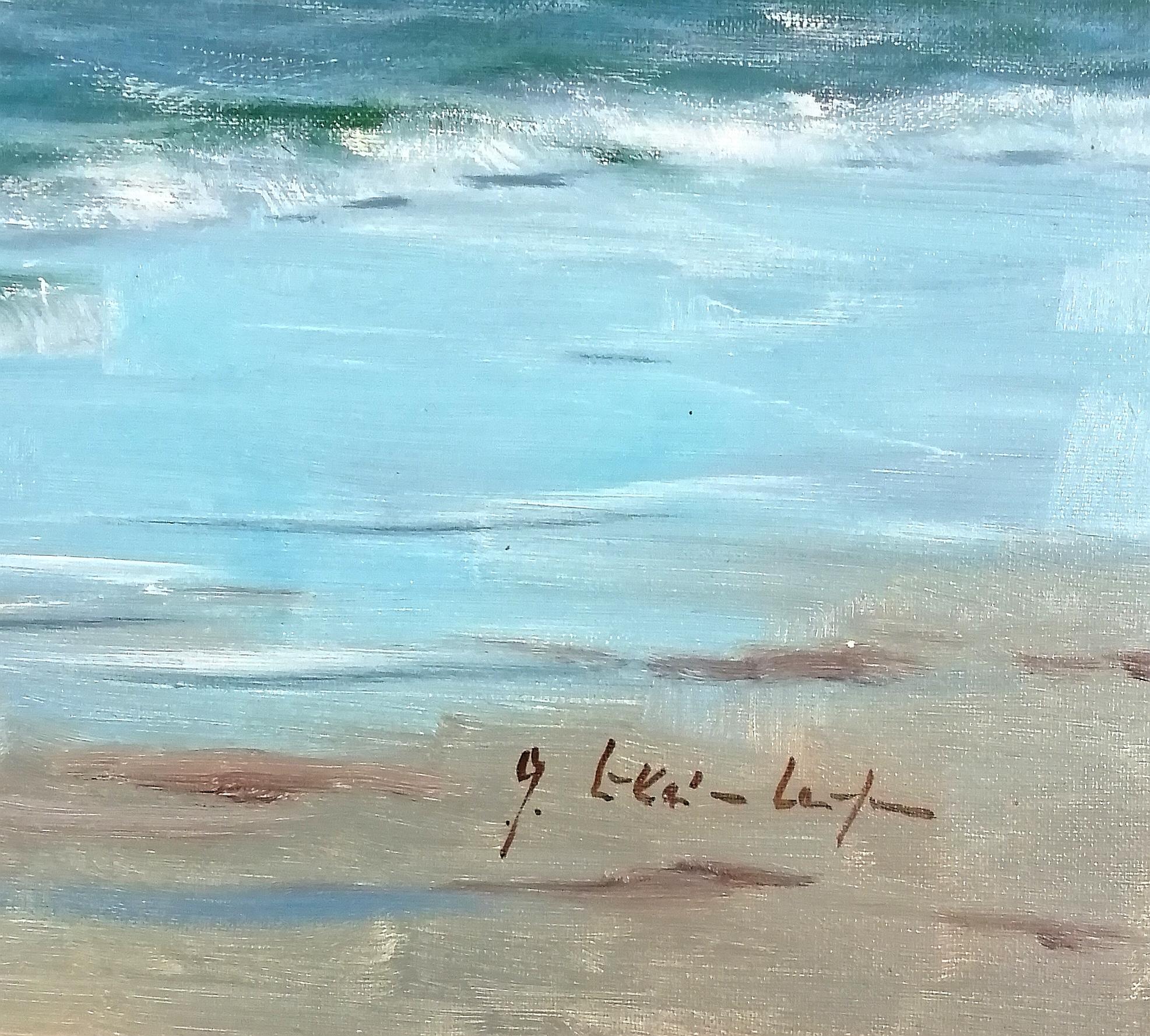 Waves Breaking - Large Mid 20th Century Oil on Canvas Seascape Coastal Painting 2