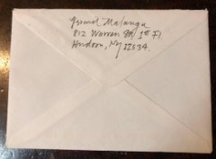 Vintage Signed Photograph William Burroughs Aims at Twin Towers from Brooklyn