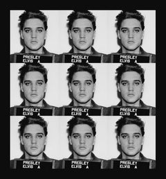 "Elvis Army Mugshot" Print on canvas 39 x 36 inch Ed. of 75 by Gerard Marti