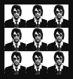 "Elvis Nixon Mugshot" Print on canvas 39 x 36 inch Ed. of 75 by Gerard Marti