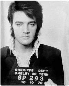 Elvis Presley 1970 Mugshot - Giclée Limited Edition Print on Canvas