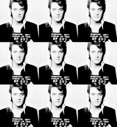 "Elvis Shelby Mugshot" Impresión sobre lienzo 39 x 36 pulgadas Ed. de 75 por Gerard Marti
