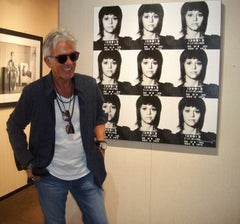 "Jane Fonda Mugshot" Print on canvas 39 x 36 inch Edition of 75 by Gerard Marti