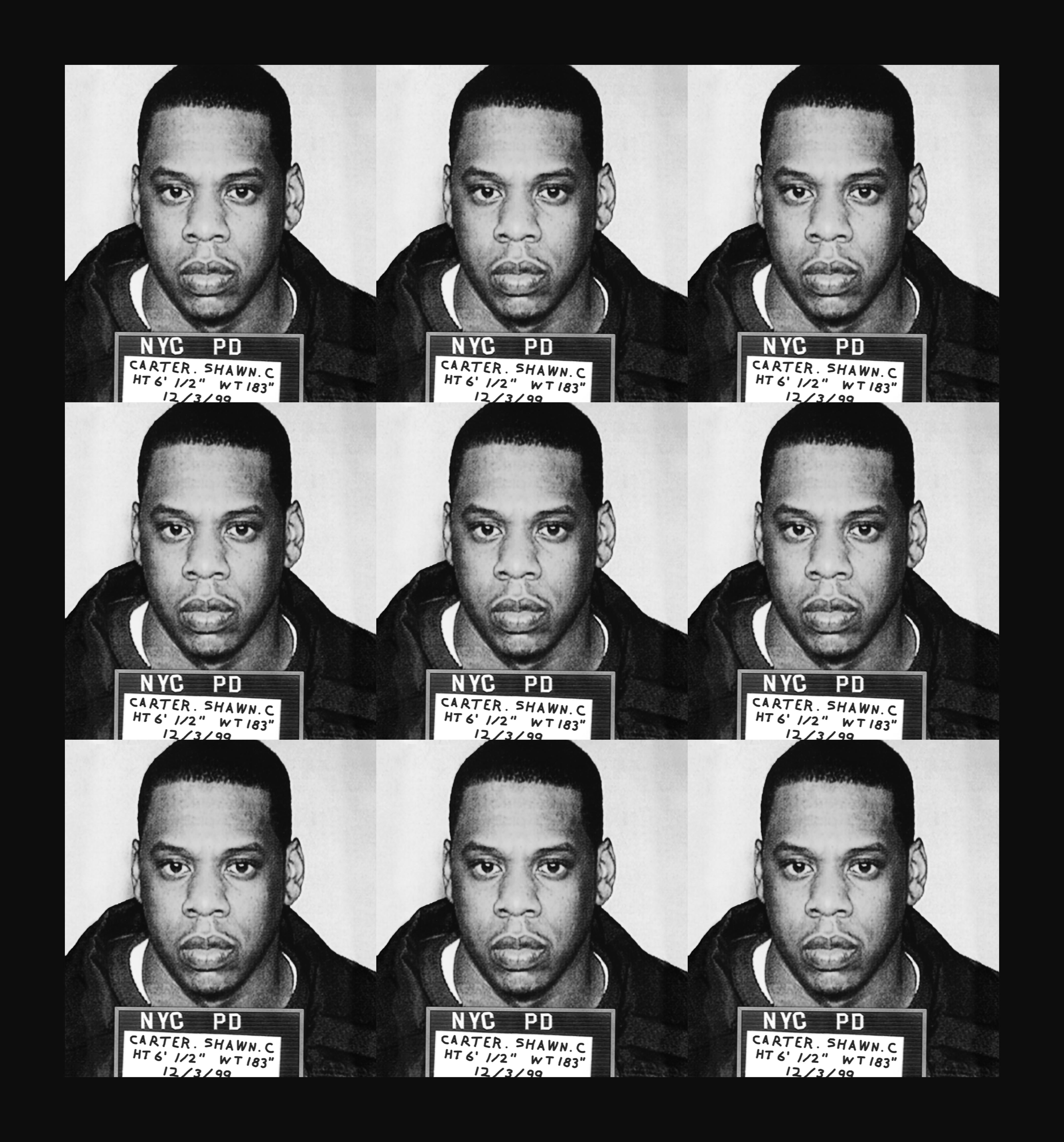 „Jay Z mugshot“ Druck 39 x 36 Zoll Ed. of 75 von Gerard Marti, Druck im Angebot 3