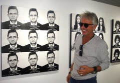 « Johnny Cash Mugshot » Impression 39 x 36 pouces Ed. of 75 par Gerard Marti