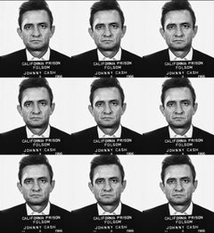 "Johnny Cash Mugshot" Print 39 x 36 inch Ed. of 75 by Gerard Marti