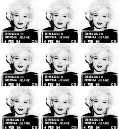 "Marilyn Monroe Mugshot" Print 39 x 36 inch Ed. of 75 by Gerard Marti