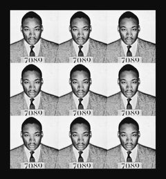 "Martin Luther King Jr Mugshot" Print 39 x 36 inch Ed. of 75 by Gerard Marti