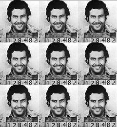 "Pablo Escobar Mugshot" Impresión 39 x 36 pulgadas Ed. de 75 por Gerard Marti