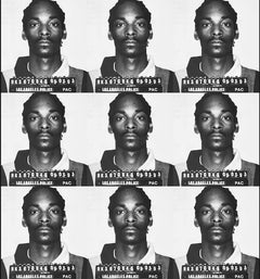 "Snoop Dogg Mugshot" Print on Canvas 39 x 36 inch Ed. of 75 by Gerard Marti