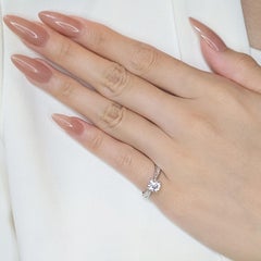 Gerard McCabe Prestigious 1,12 Karat Pave natürlicher Diamantring aus 18 Karat Weißgold