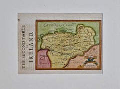 Southeastern Ireland: A 17th Century Hand Colored Map by Mercator and Hondius