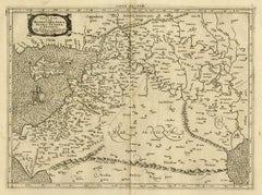 Map of Syria, Libanon, Palestine, Iraq, Israel by Mercator - Engraving - 17th c.
