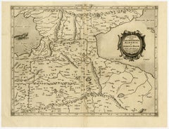 Antique Old map of Georgia, Armenia and Azerbaijan by Mercator - Engraving - 17th c.