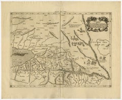 Old map of Himalayas, N. India and Afghanistan by Mercator - Engraving - 17th c.