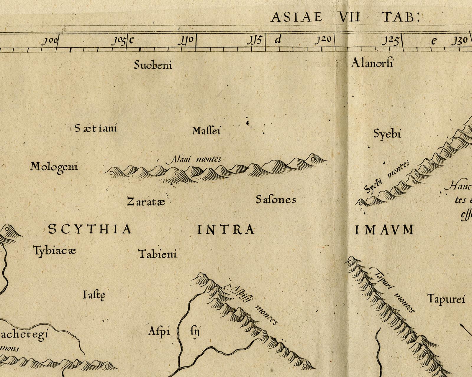 Old map of Himalayas, N. India and Afghanistan by Mercator - Engraving - 17th c. For Sale 1