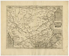 Ptolemaic map of Bulgaria, Rumania, Bosporus by Mercator - Engraving - 17th c