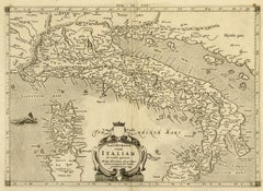 Ptolemaic map of Italy by Mercator - Engraving - 17th c.