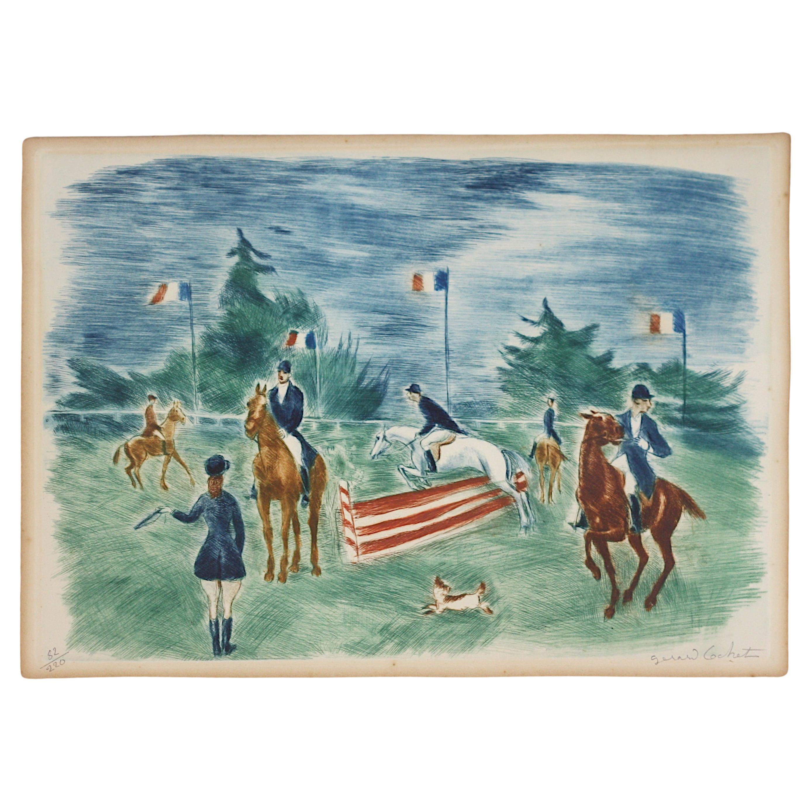 Gerard-Paul Cochet, (French, 1888-1969) Lithograph For Sale