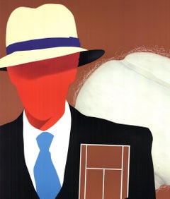 Gerard Razzia 'Roland Garros French Open' 1984- Offset Lithograph