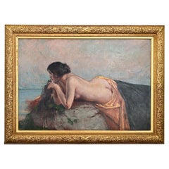 Antique Gerard Roosens “Girl On A Beach”