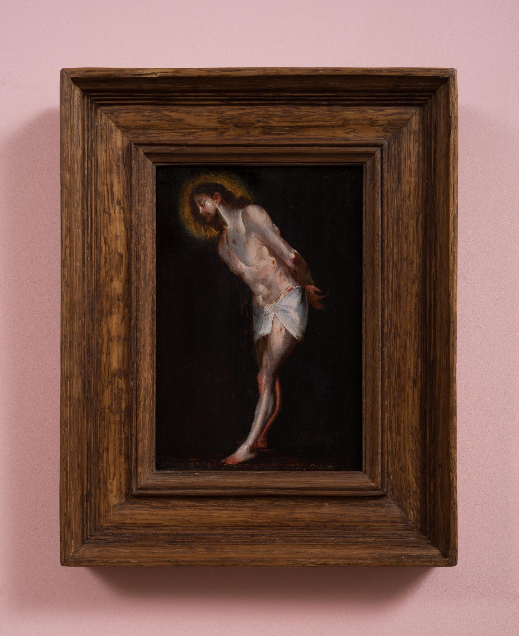 Tableau de maître ancien intitulé Le Christ à la colonne - Painting de Gerard Seghers