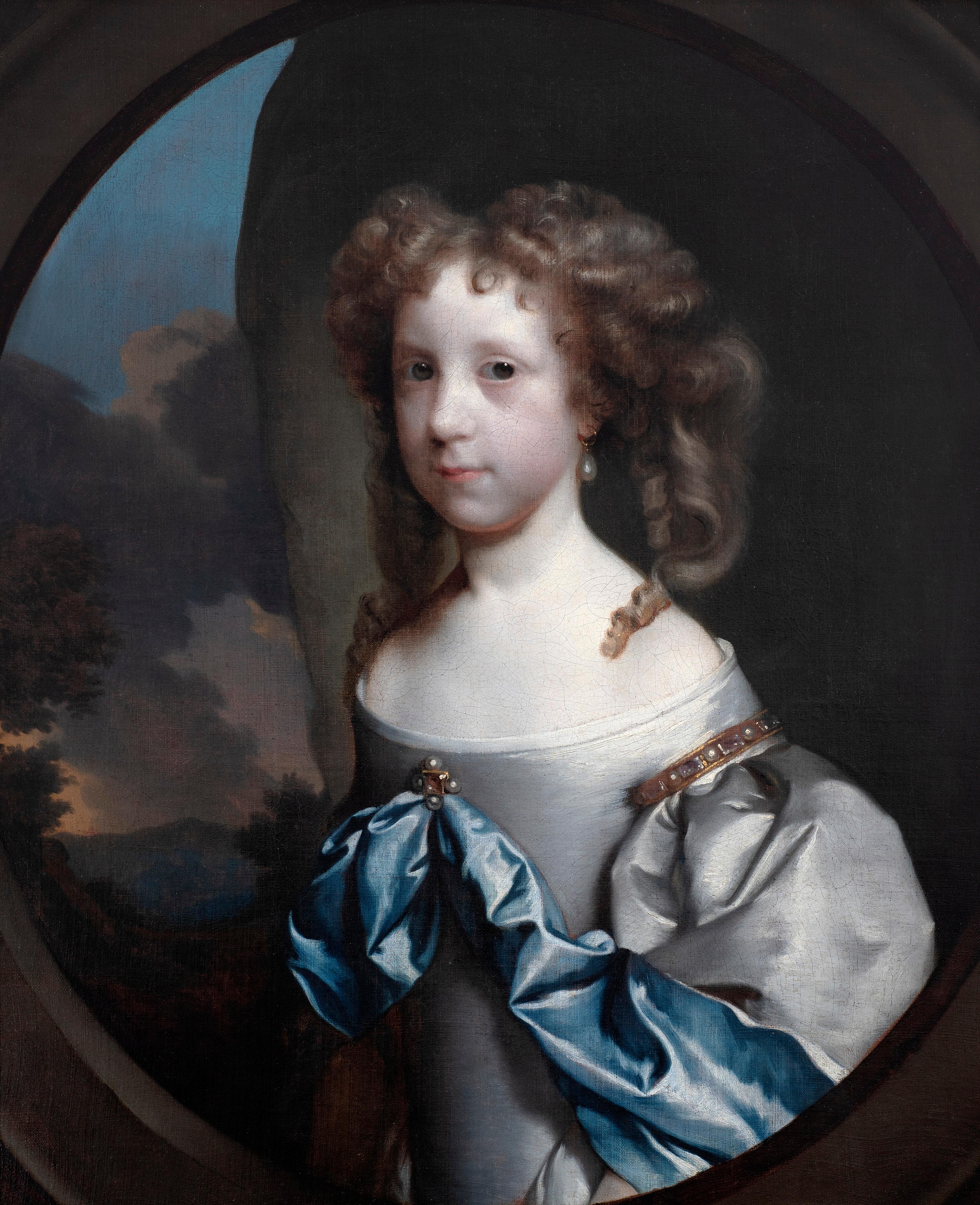 Portrait of a girl, possibly Dorothy Bigg (née Wither) (1661-1717), c. 1674 - Painting by Gerard Soest