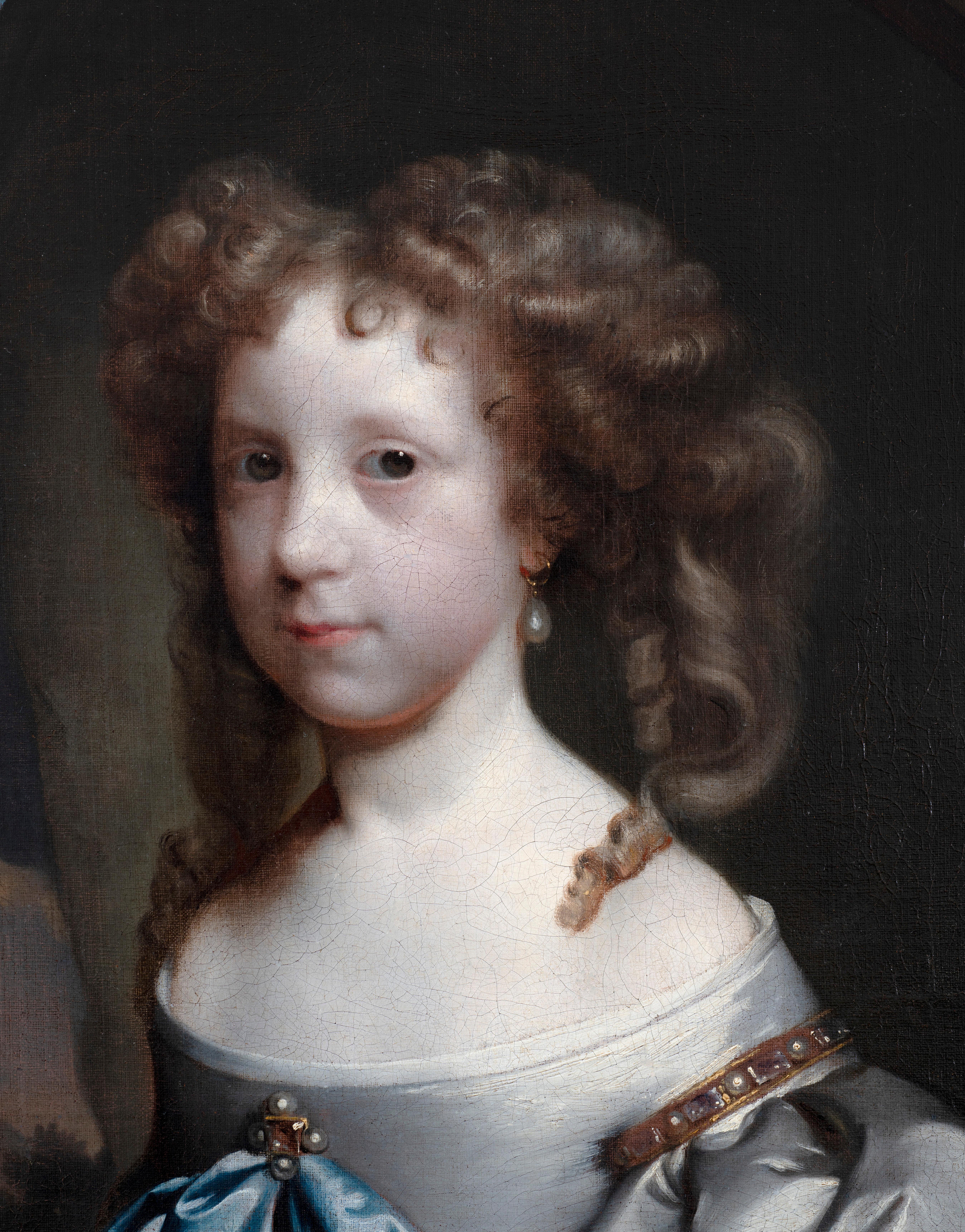 Portrait of a girl, possibly Dorothy Bigg (née Wither) (1661-1717), c. 1674 - Old Masters Painting by Gerard Soest