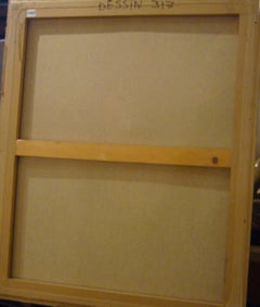 dessin 317 - Huile sur toile, 64x56 cm.