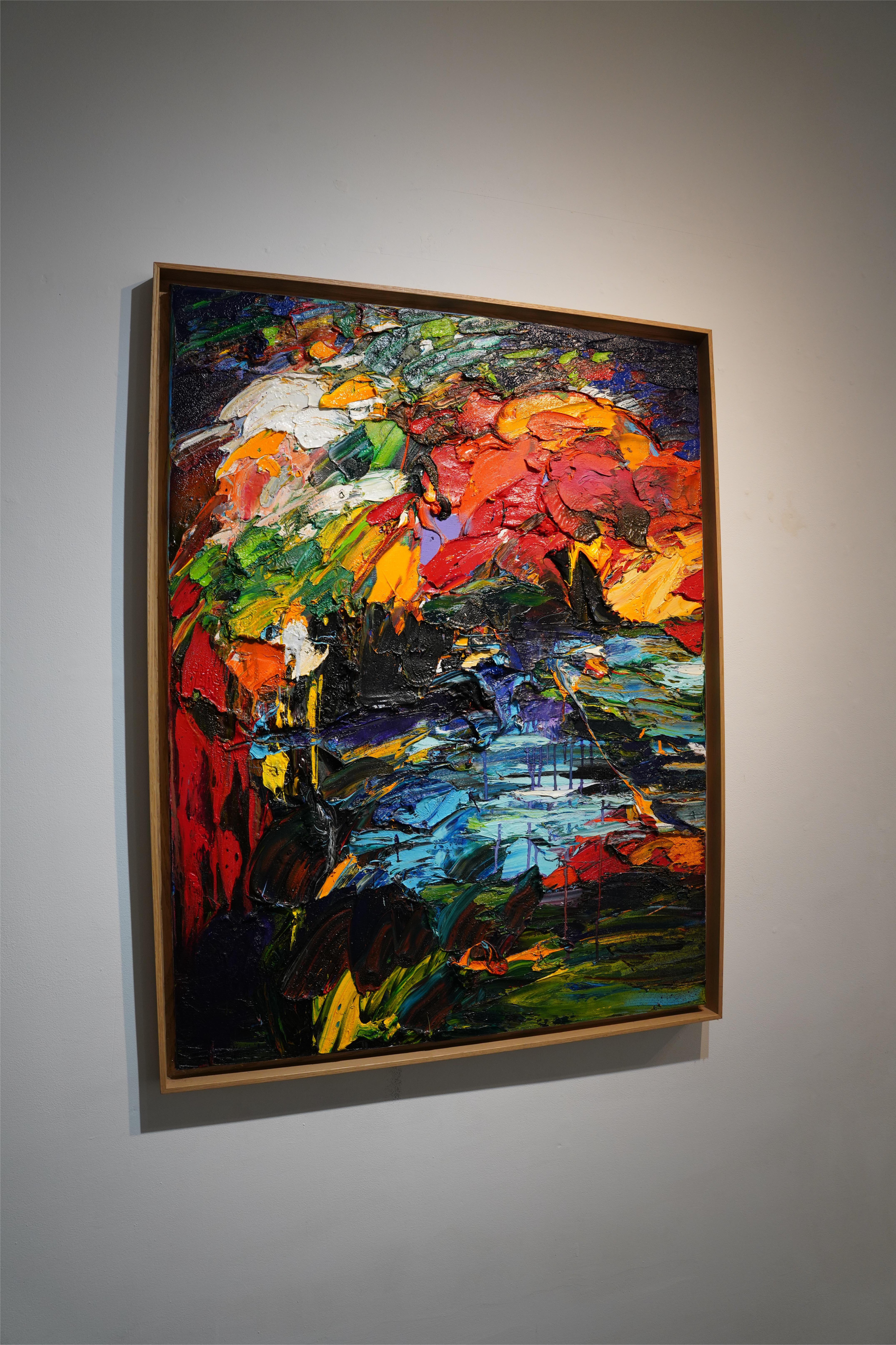 Au Fil de l'Eau - Painting de Gerard Stricher