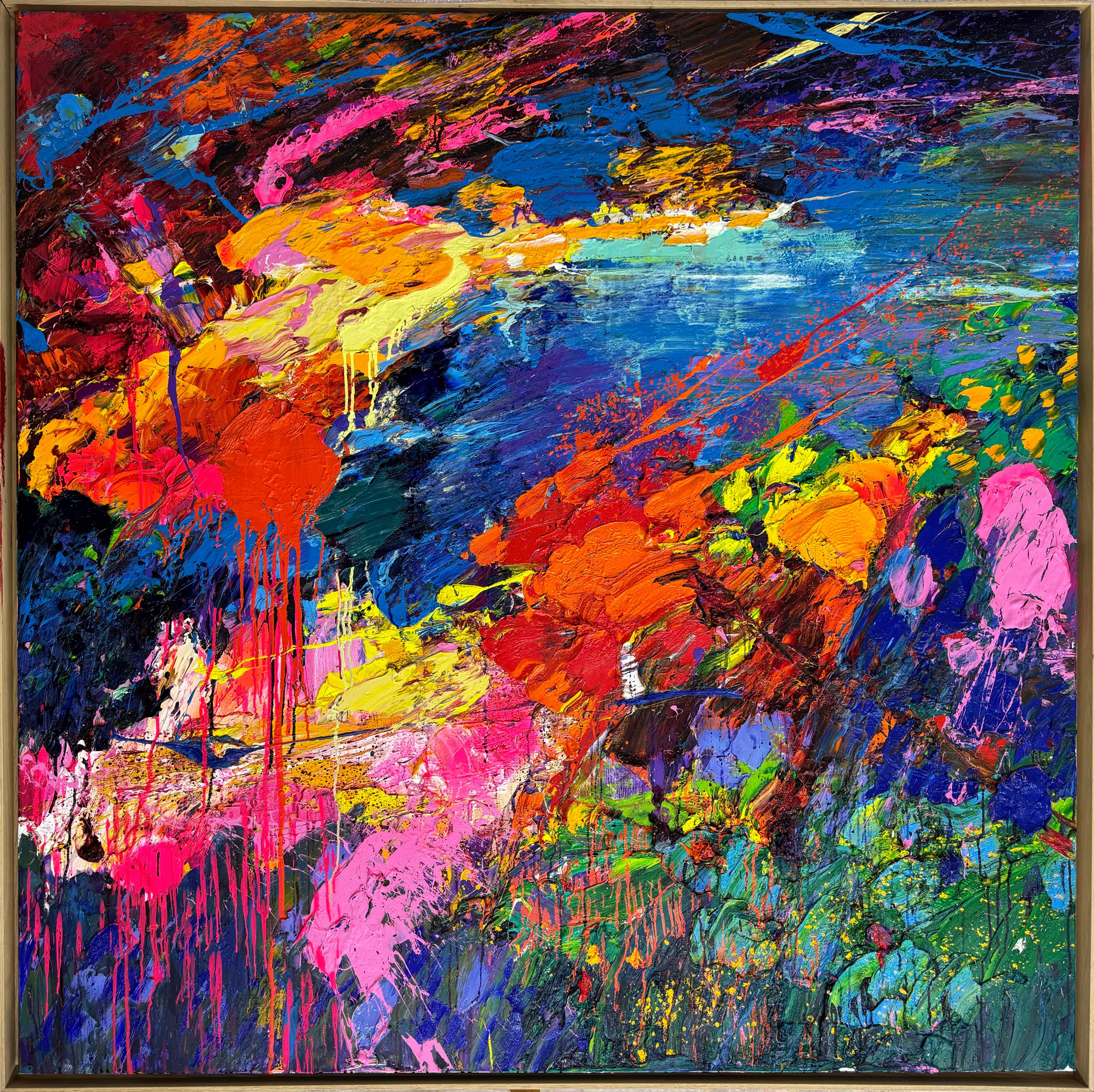 Gerard Stricher Abstract Painting – La Closerie, Gérard Stricher