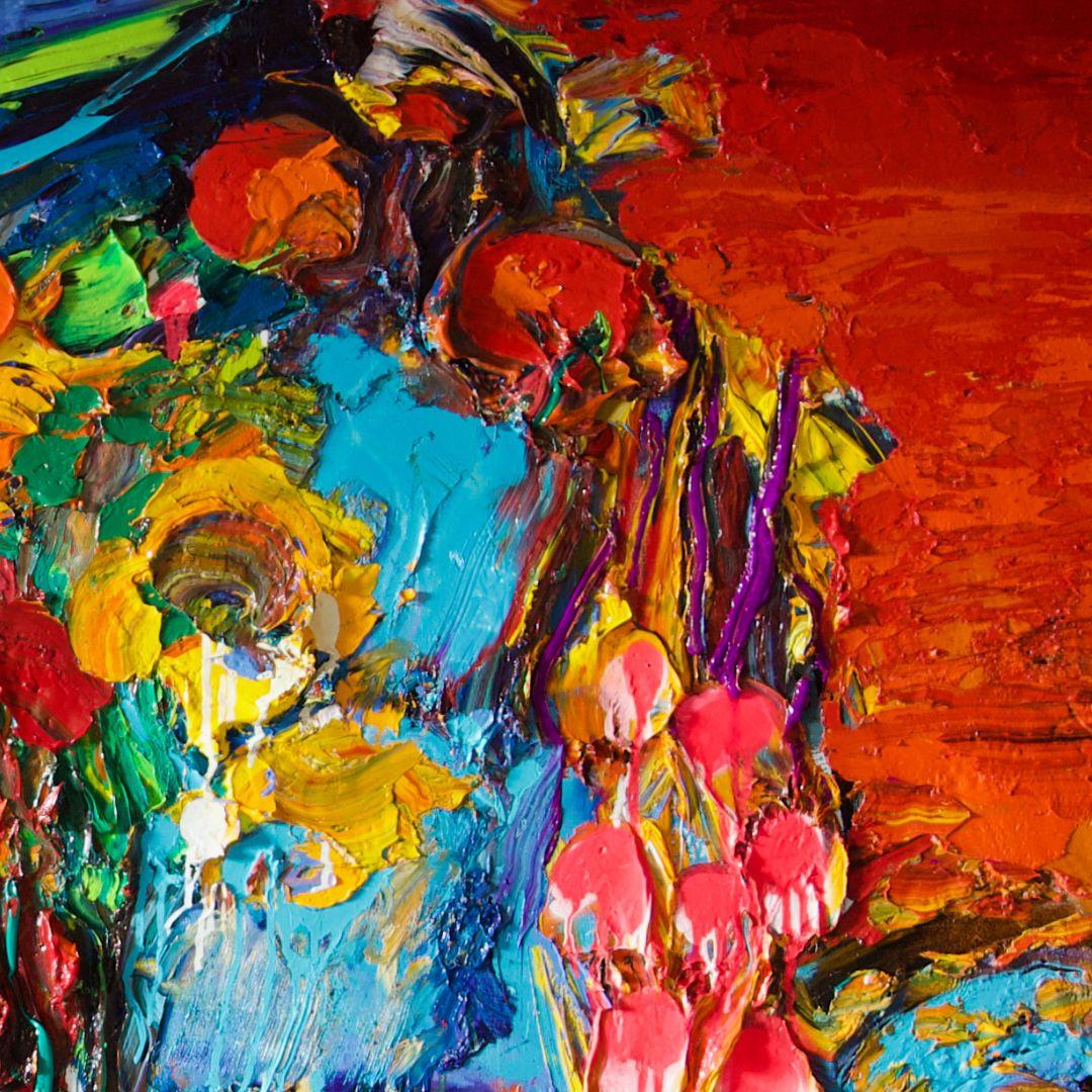 Le Bouquet Sauvage – Painting von Gerard Stricher