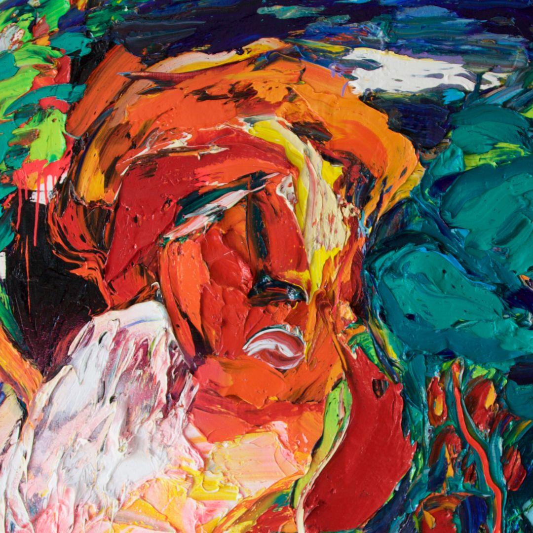 Les Enfants de la Lumière, Gérard Stricher (Abstrakt), Painting, von Gerard Stricher
