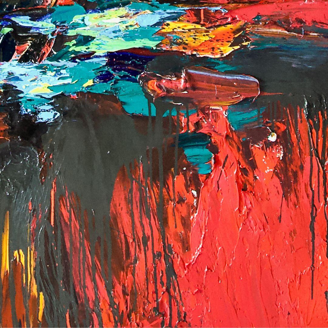 Les Terres Brûlées, Gérard Stricher - Painting by Gerard Stricher