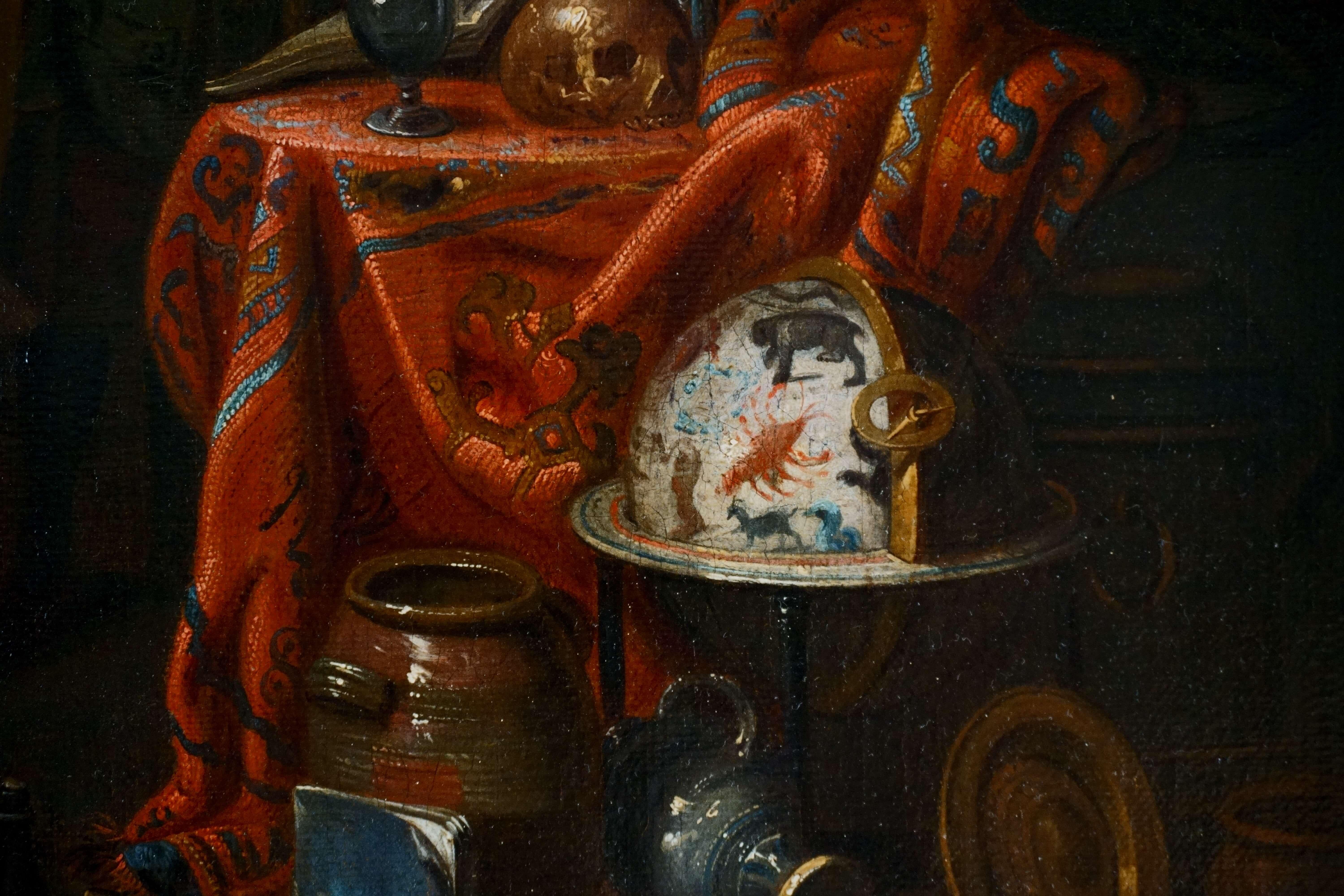 Escuela de Amberes Siglo XVII El estudio del doctor Óleo sobre lienzo Gerard Thomas 3