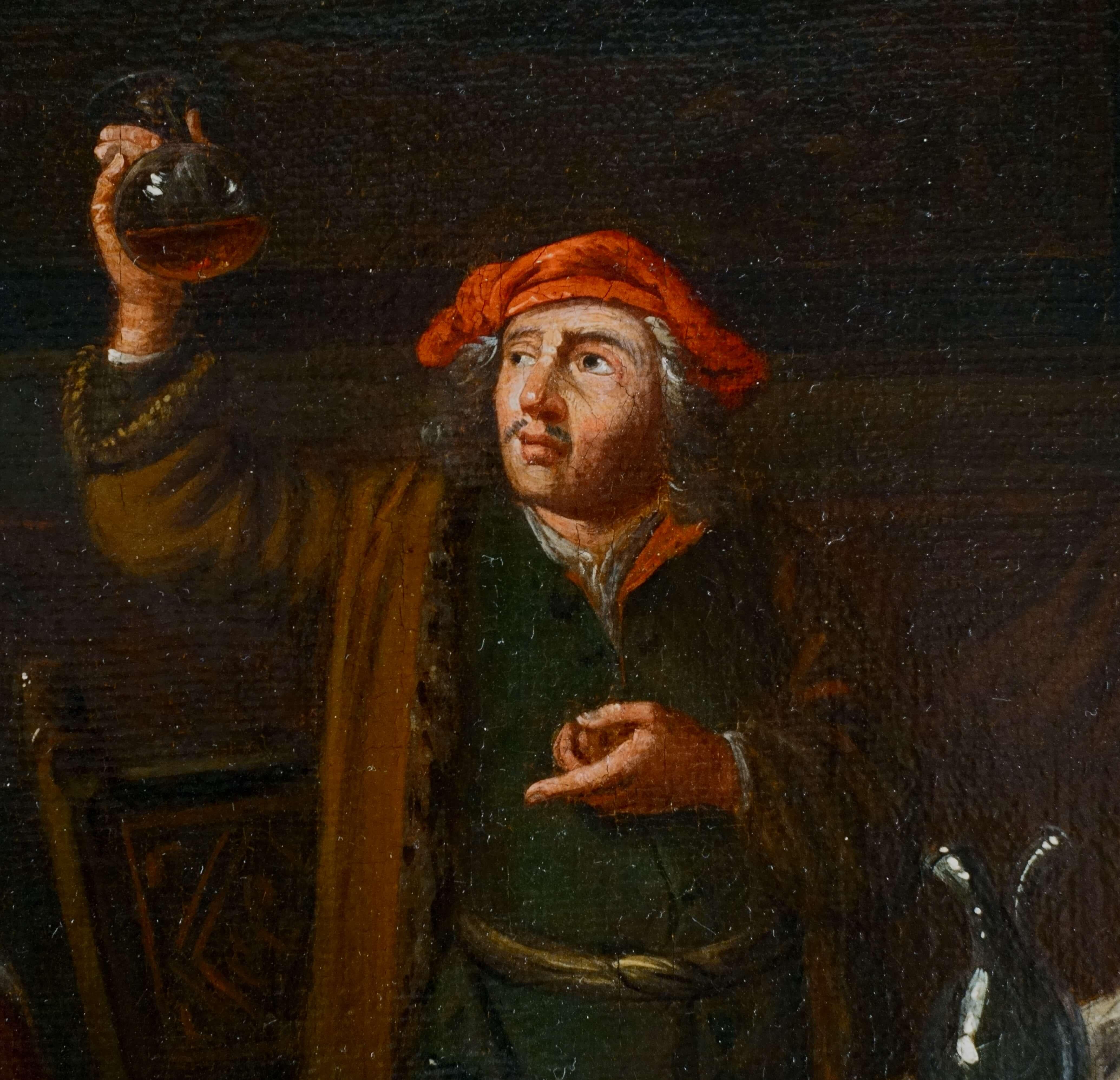 Escuela de Amberes Siglo XVII El estudio del doctor Óleo sobre lienzo Gerard Thomas 4