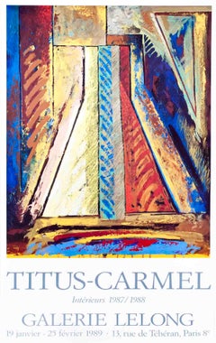 1989 Gerard Titus-Carmel 'Interieurs' Multicolor France Offset Lithograph