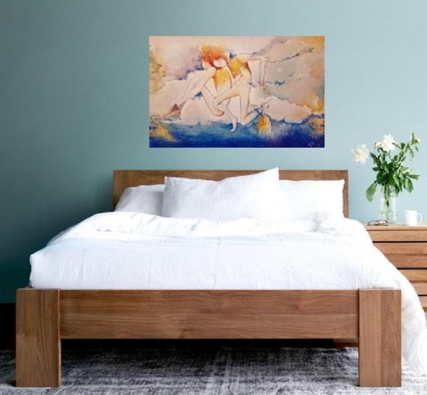 Gerard Tunney, Bailarinas de gira, Pintura impresionista original en venta 1