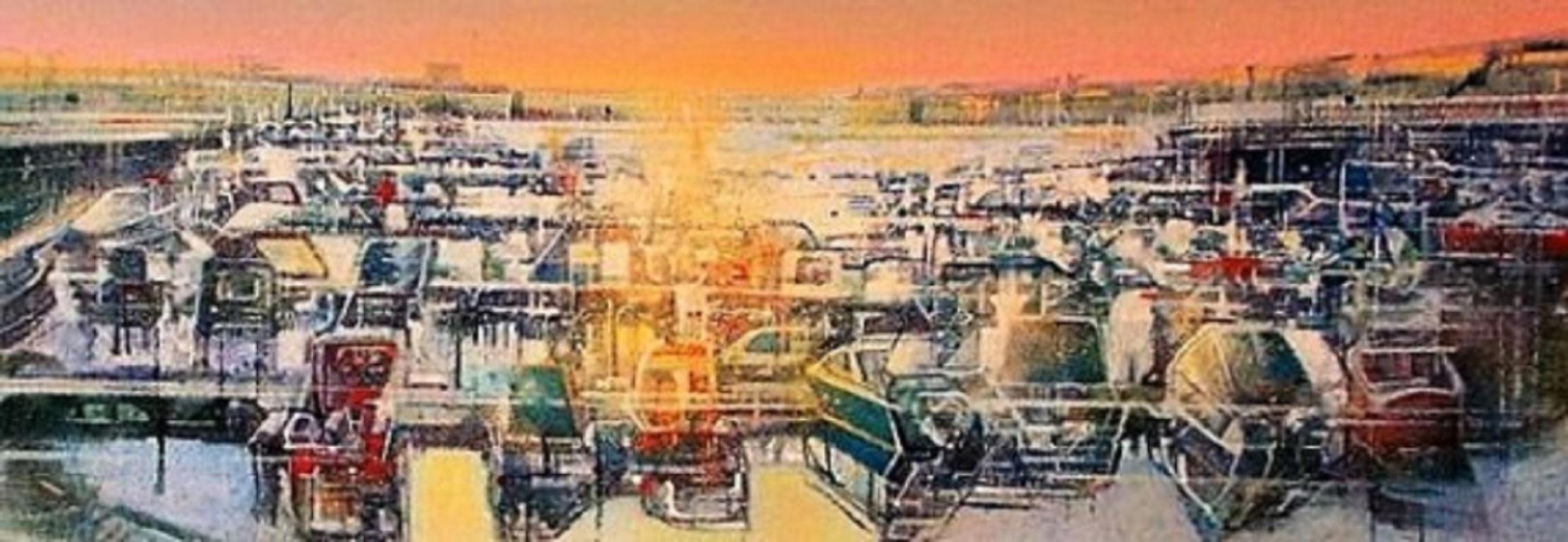 Gerard Tunney, Sunrise Over The Marina, Original landscape painting