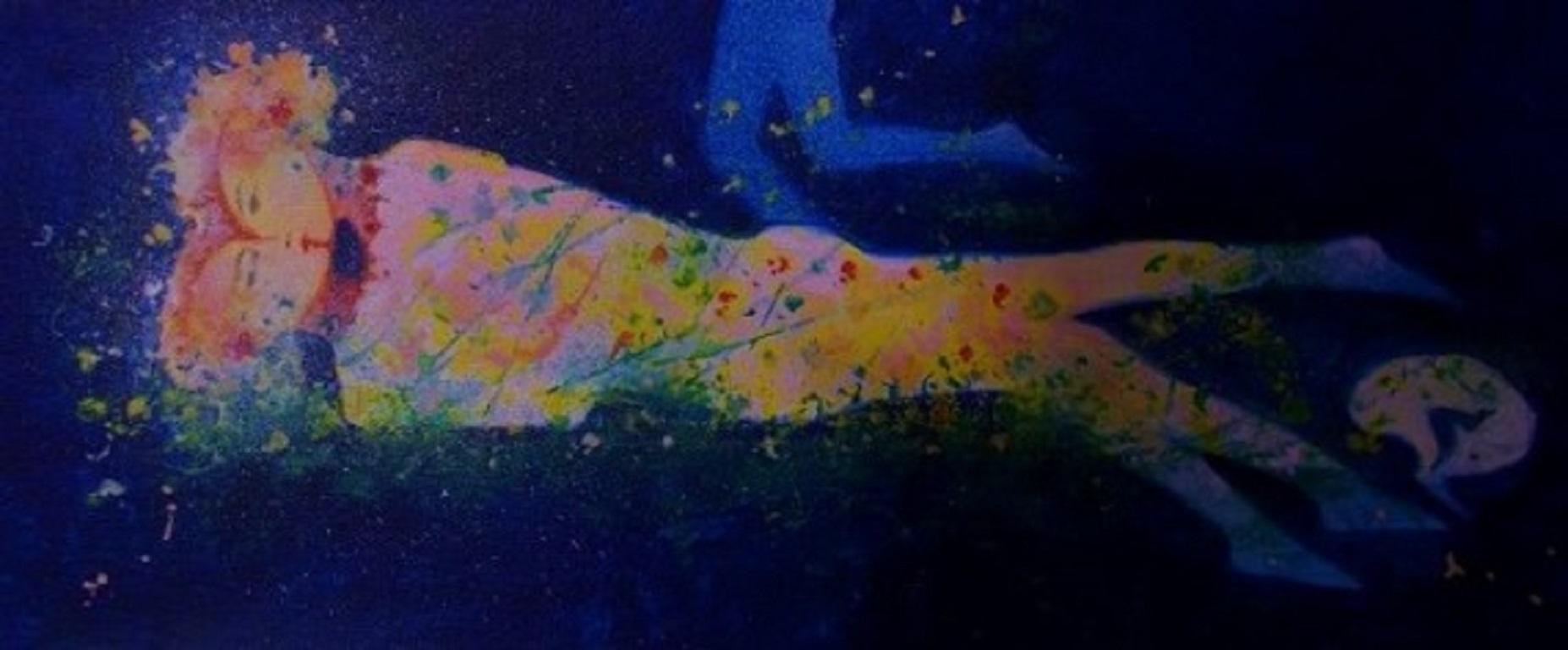 Gerard Tunney, Diez mitos Eros y los amantes, Pintura figurativa original en venta 3