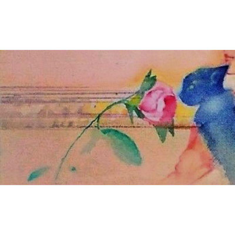 El azul británico con acrílico sobre lienzo, pintura de Gerard Tunney en venta 3