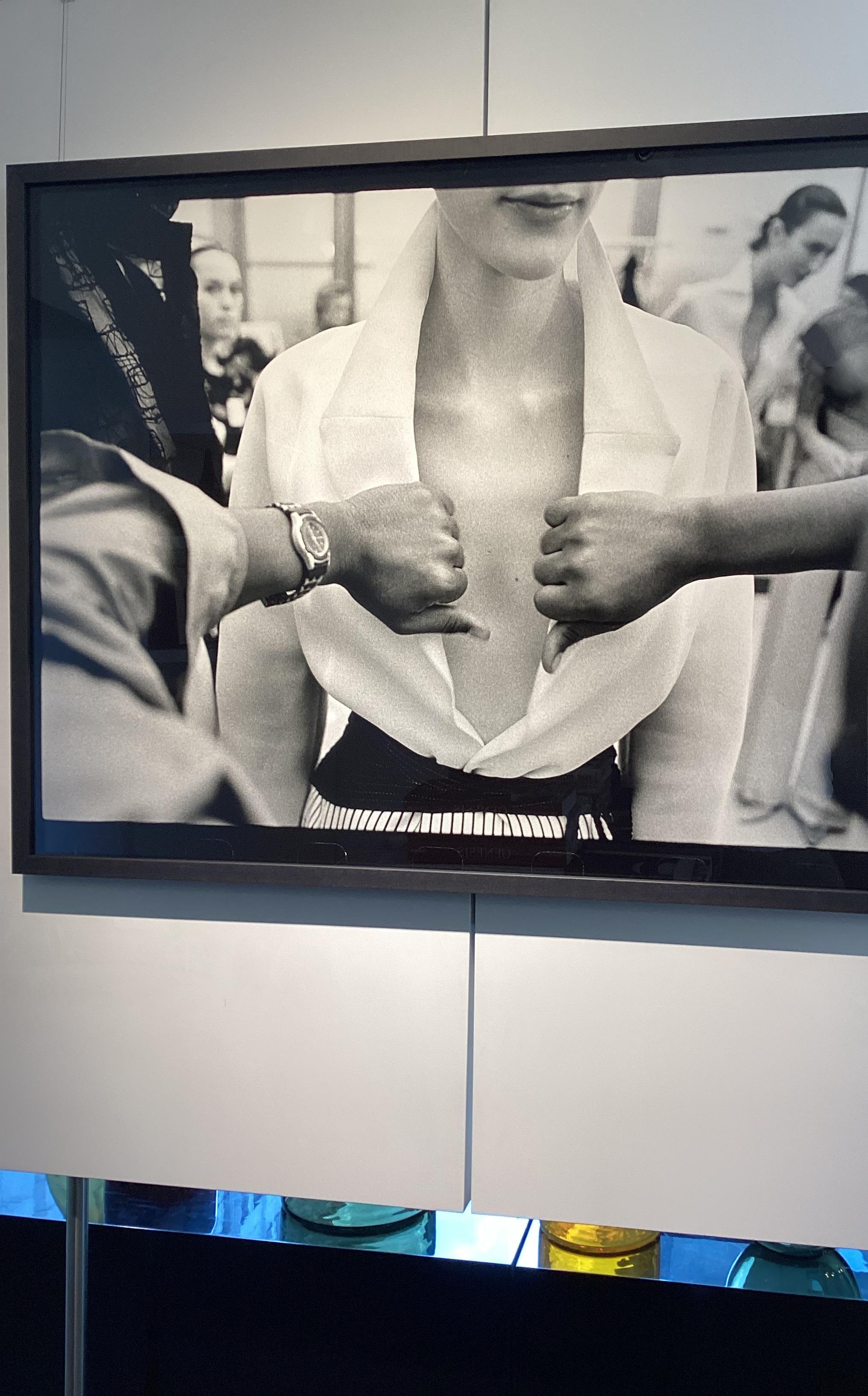 Abraham Pelham Haute Couture - Model in white shirt, fine art photography, 1999 - Photograph by Gérard Uféras