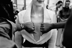 Vintage Abraham Pelham Haute Couture - Model in white shirt, fine art photography, 1999