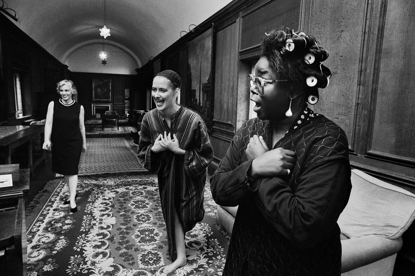 Gérard Uféras Black and White Photograph - Fiona Kim, Anneeger Stumphius, Denise Hector - Limited Edition Photograph