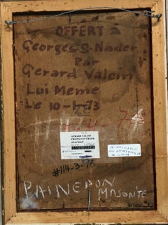 Fruits on Chair - Oil on Masonite By Haitian Contemporary Master Gerard Valcin